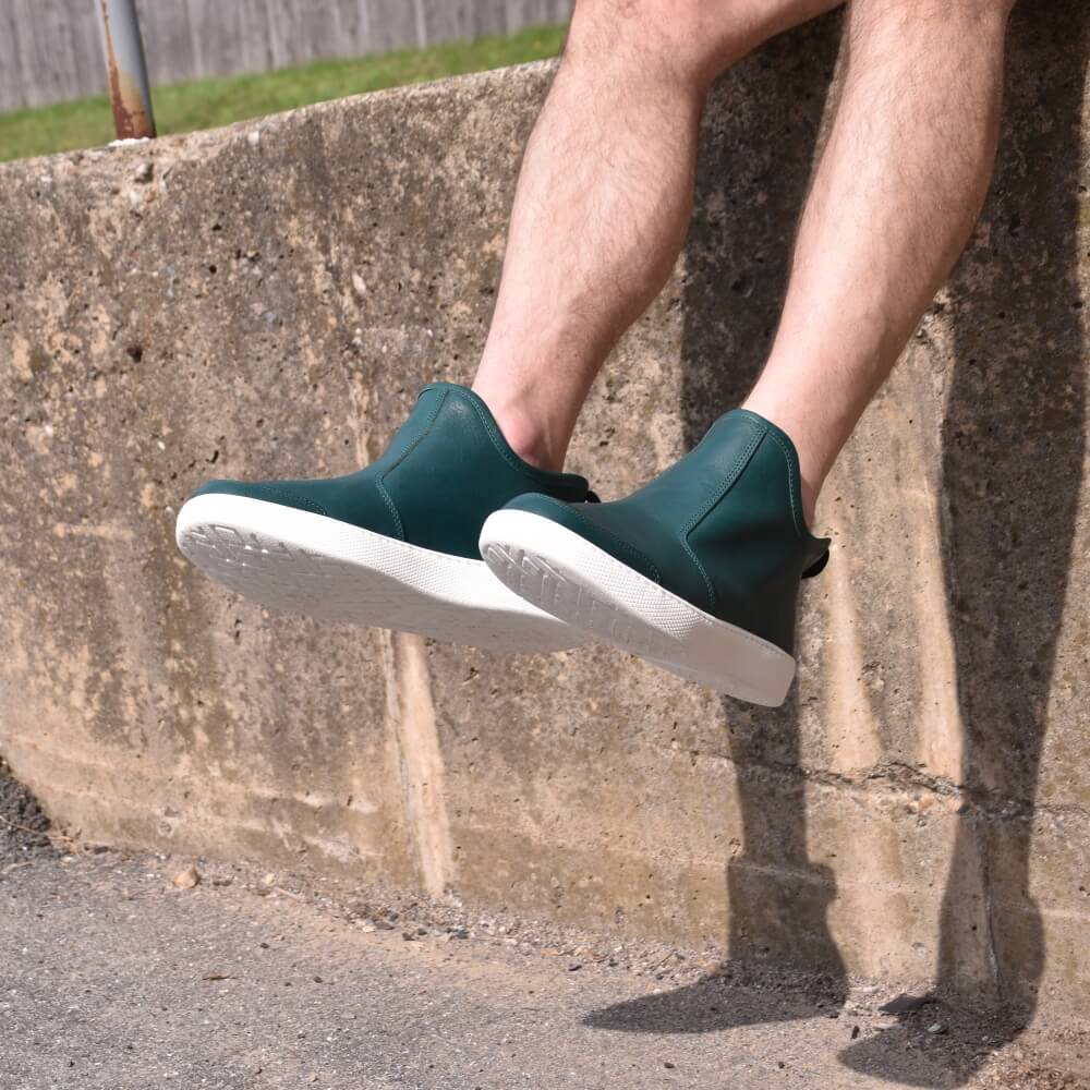 Elmore Hi - Turquoise Veg-Tan by Queen City Footwear