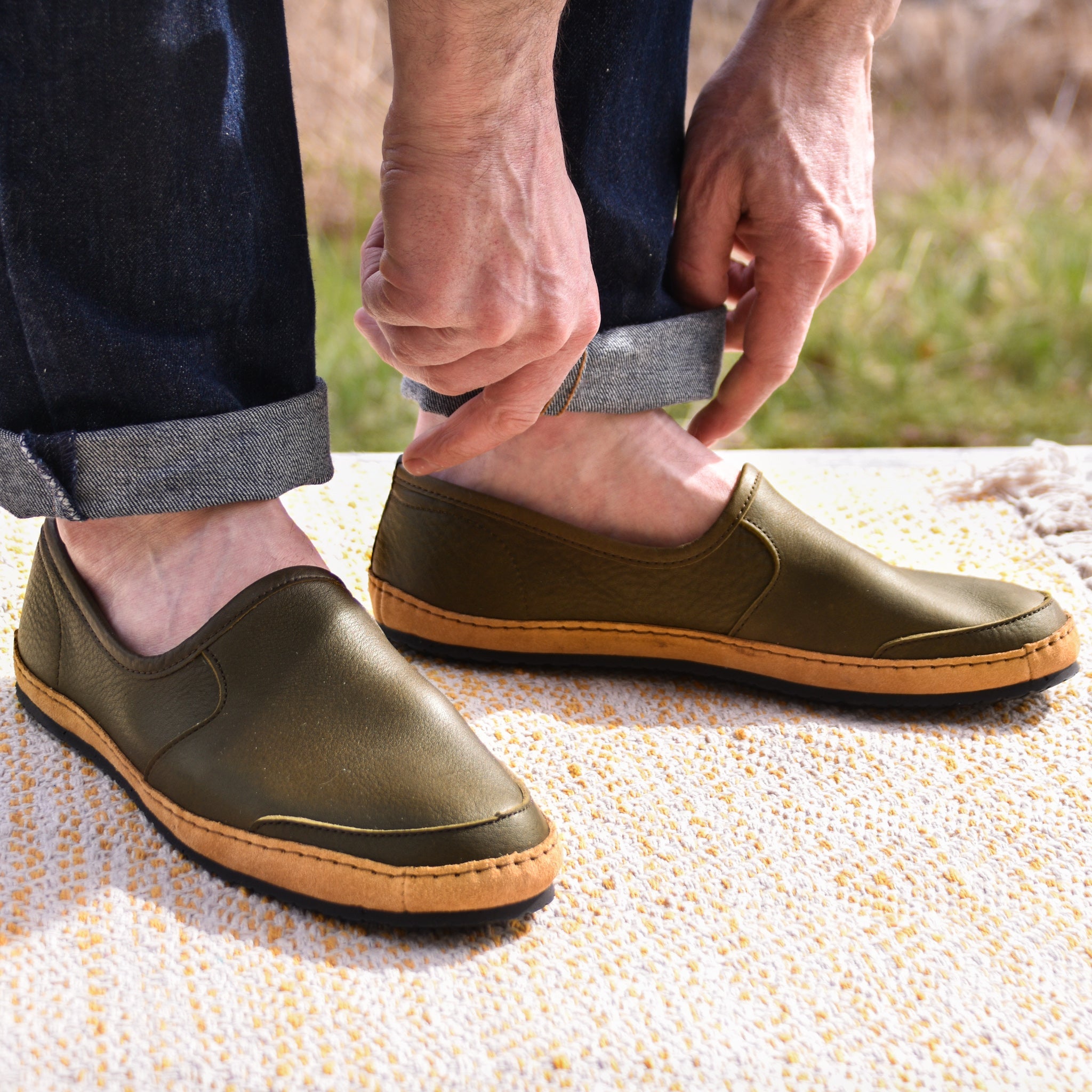 Vermont House Shoes®: Loafer - Olive by Queen City Footwear