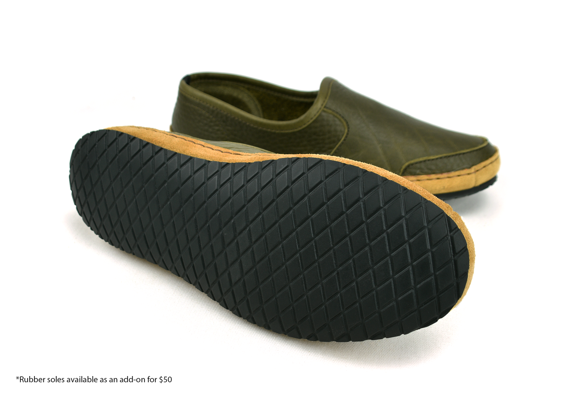 Vermont House Shoes®: Loafer - Olive by Queen City Footwear