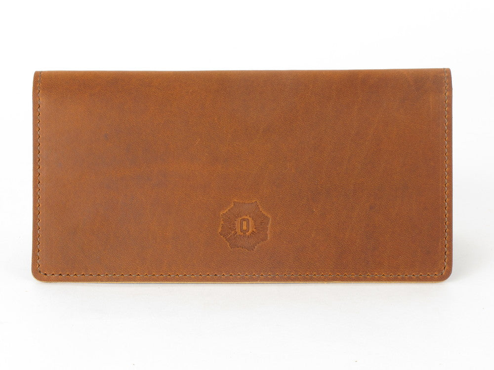 Leather Checkbook Cover by Queen City Footwear