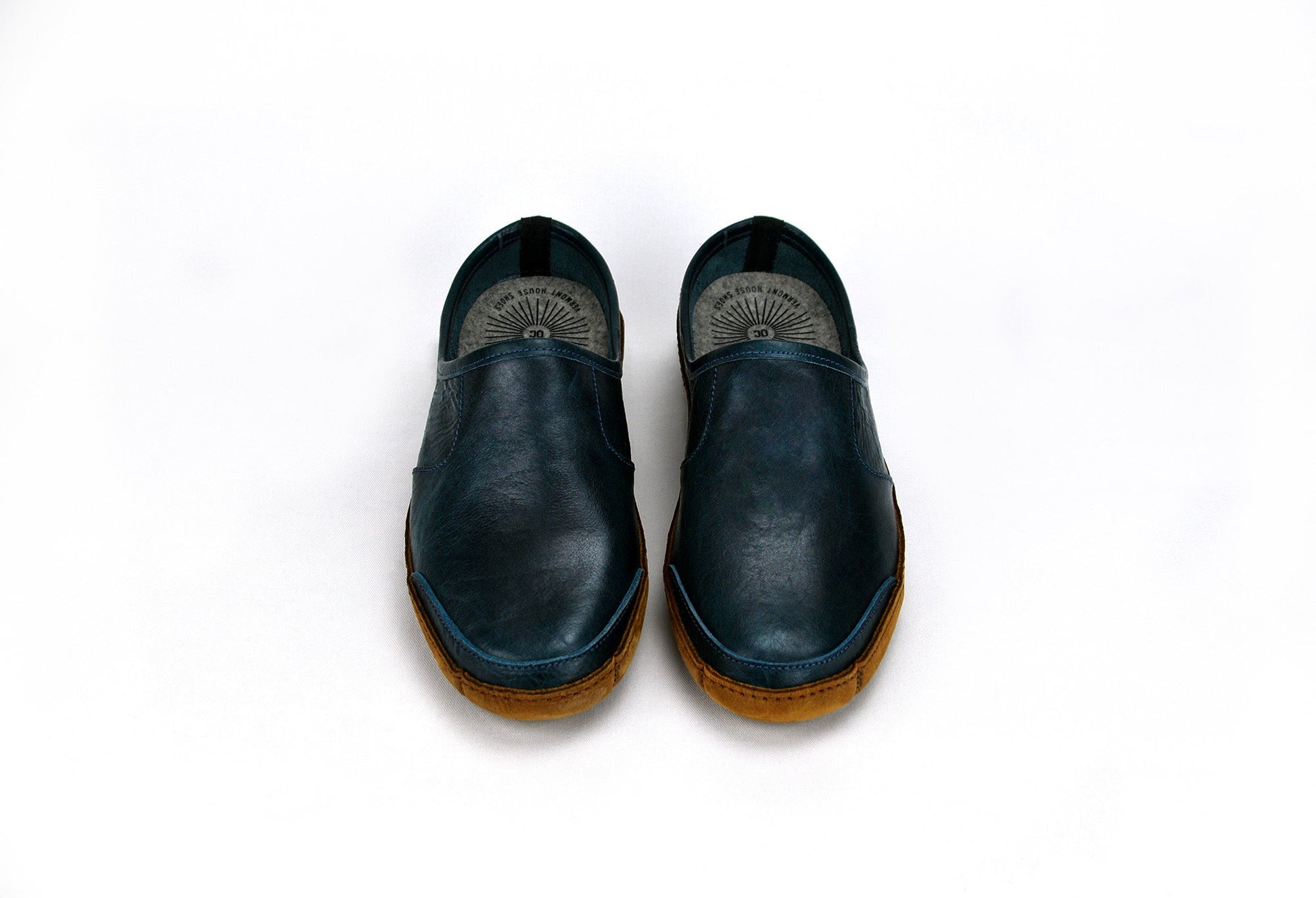 Vermont House Shoes®: Mule - Indigo Bison by Queen City Footwear