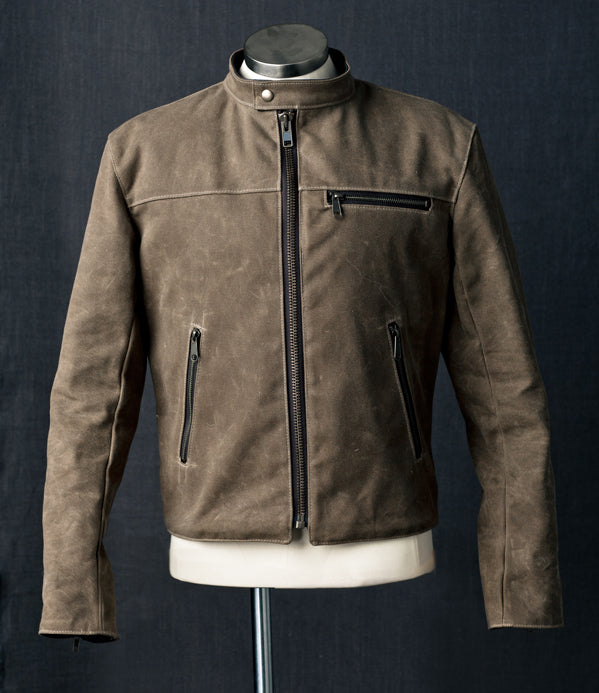 Waxed Canvas Racer Jacket by Queen City Footwear