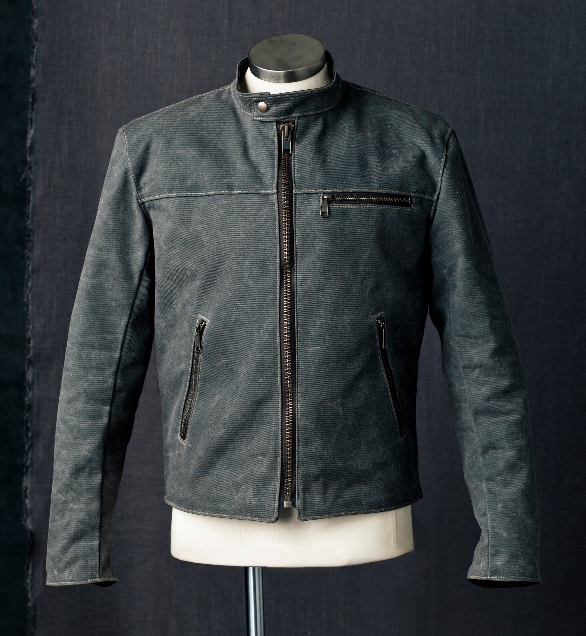 Waxed Canvas Racer Jacket by Queen City Footwear