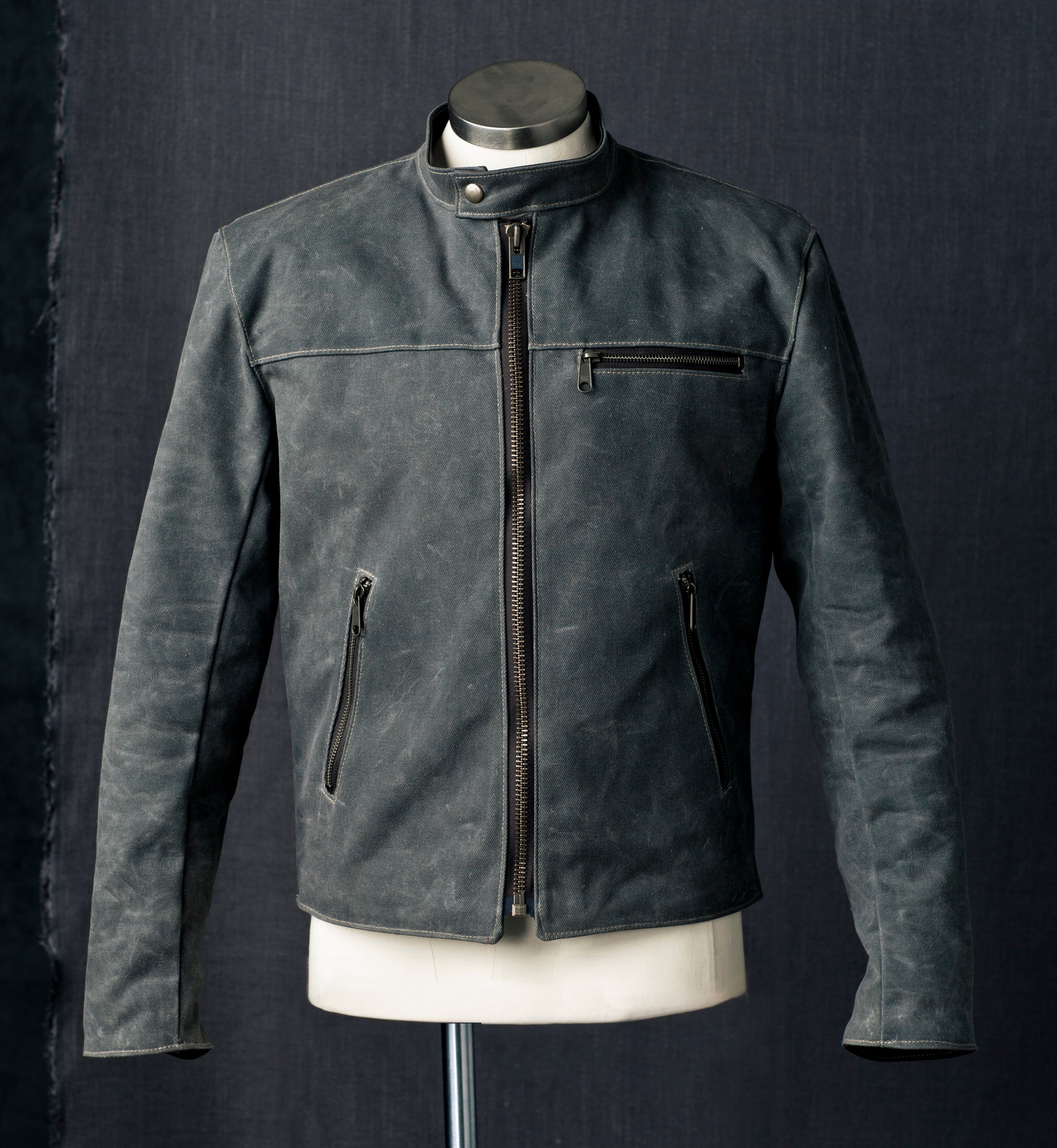 Waxed Canvas Racer Jacket by Queen City Footwear