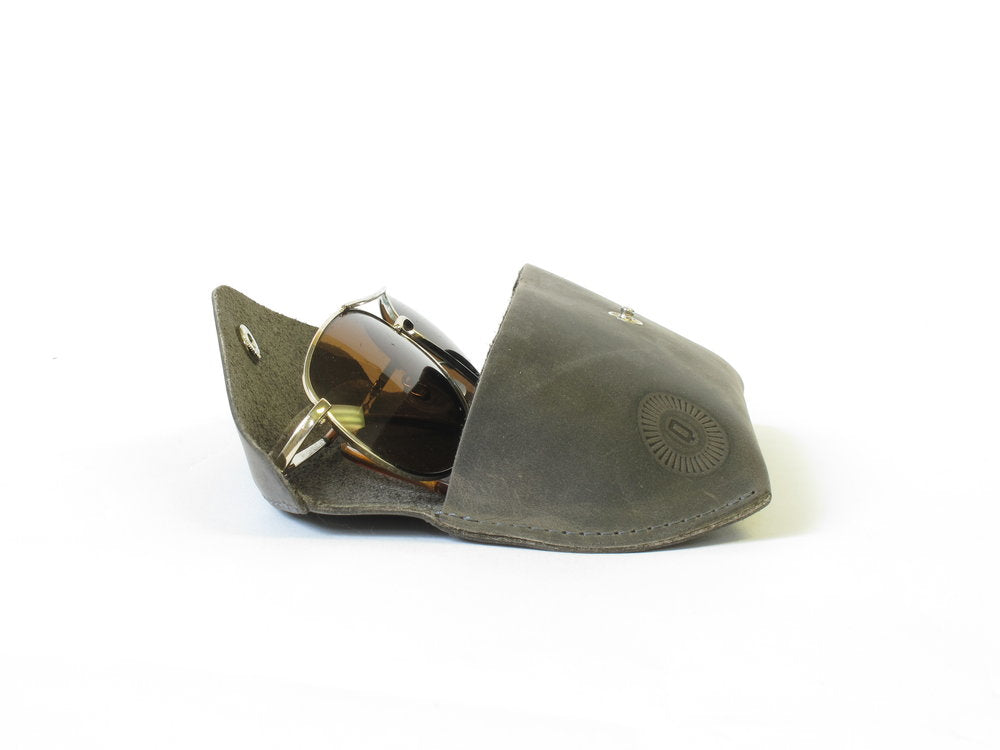 Leather Sunglasses Case by Queen City Footwear