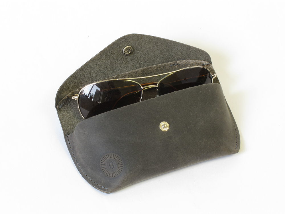 Leather Sunglasses Case by Queen City Footwear