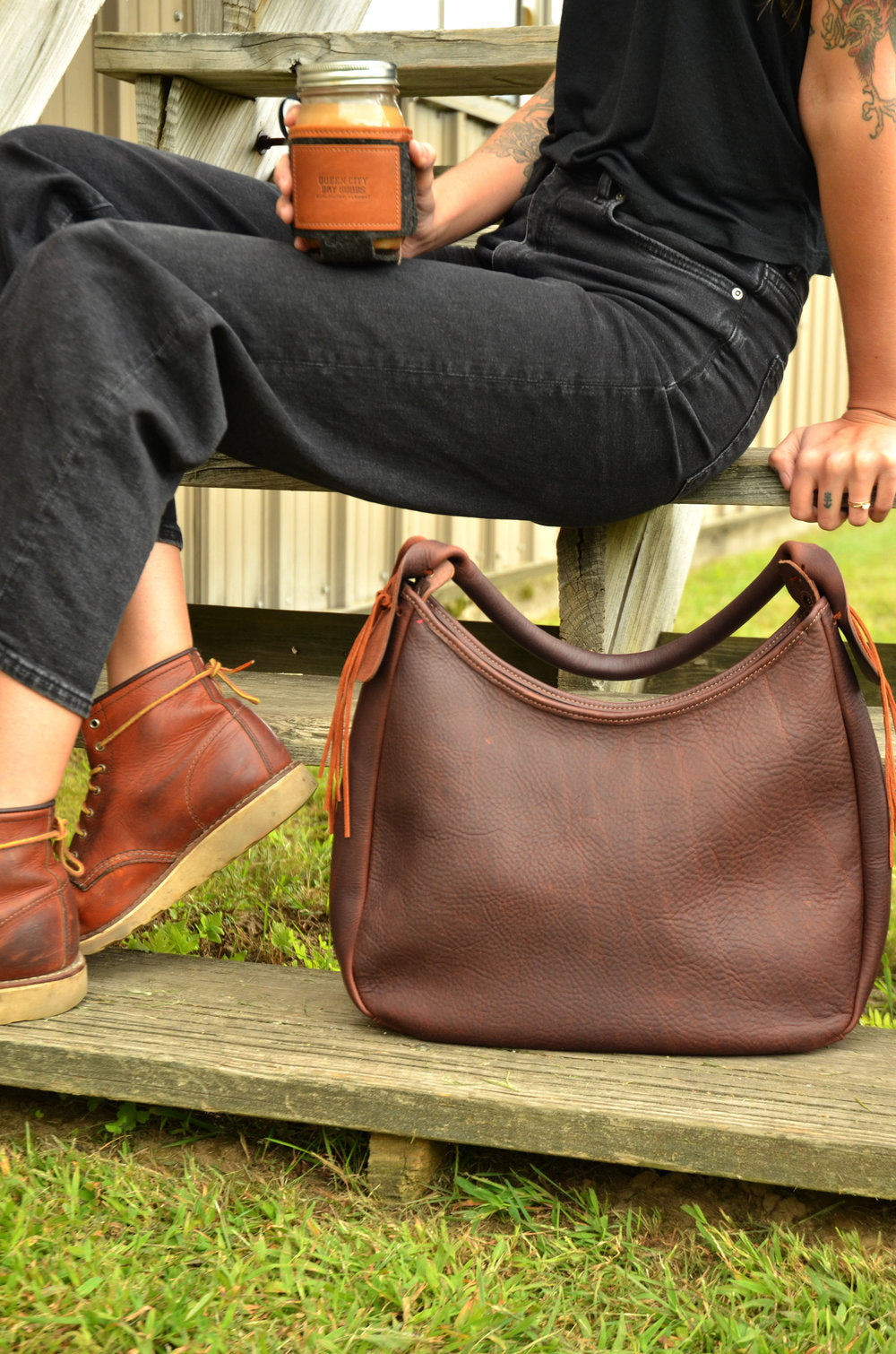 Women's Vagabond Hobo Bag by Queen City Footwear