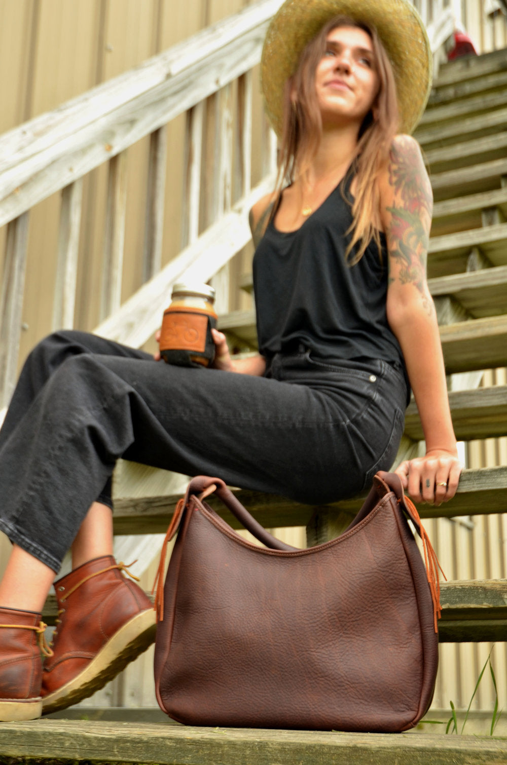 Women's Vagabond Hobo Bag by Queen City Footwear