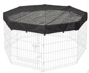 Midwest Octagon Exercise Pen Fabric Mesh Top by Pet Food Warehouse