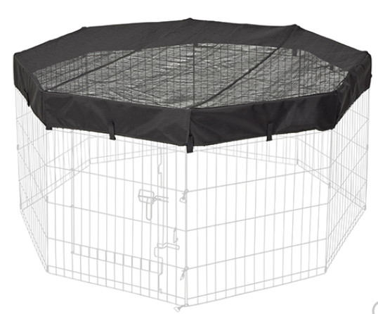 Midwest Octagon Exercise Pen Fabric Mesh Top by Pet Food Warehouse