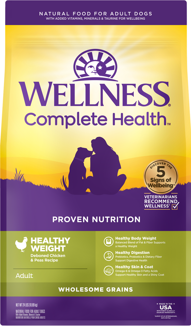 Wellness Complete Health Healthy Weight Chicken & Peas 24lb by Pet Food Warehouse