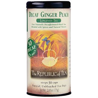 Decaf Ginger Peach Tea Bag by Kiss the Cook