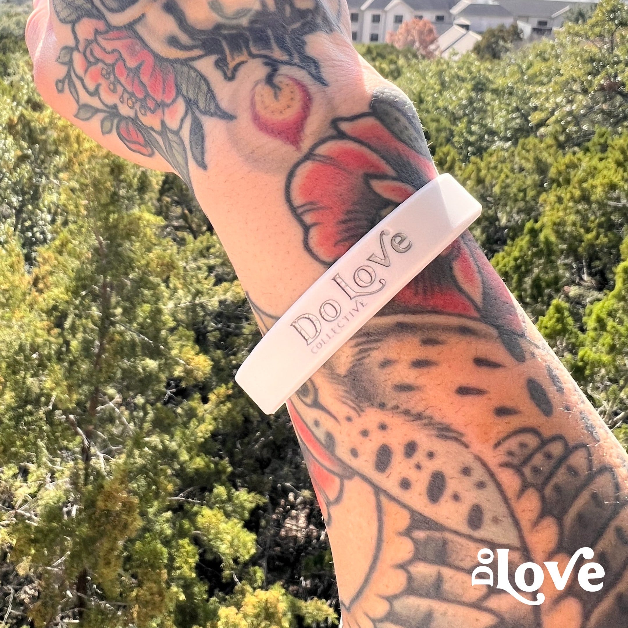 Love is a Verb Wristband by Do Love Collective