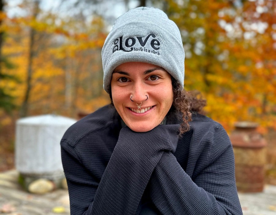 Do Love Gray Beanie by Do Love Collective