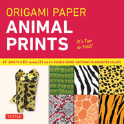Origami Paper - Animal Prints - 8 1/4 - 49 Sheets: