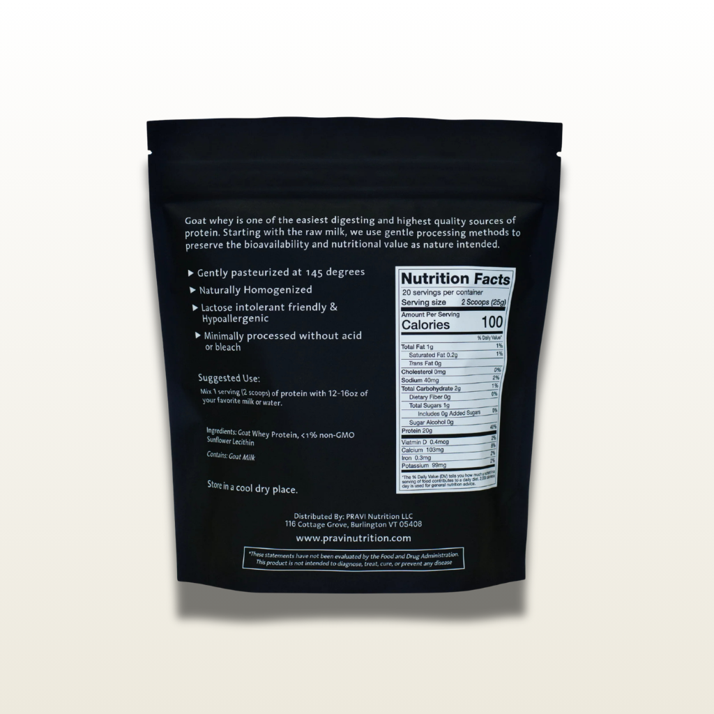 Unflavored Goat Whey Protein