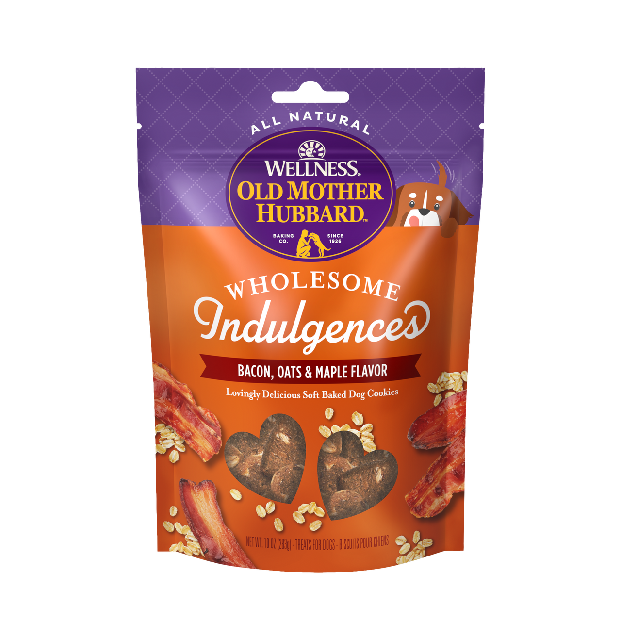 Old Mother Hubbard Wholesome Indulgences Peanut Maple & Bacon & Banana 10oz by Pet Food Warehouse