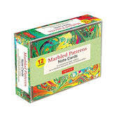 Marbled Patterns Note Cards - 12 Cards 6 Designs 1