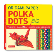 Origami Paper 96 sheets - Polka Dots 6 inch 15 cm