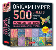 Origami Paper 500 sheets Marbled Patterns 6 15 cm