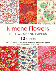 Kimono Flowers Gift Wrapping Papers - 12 sheets: 1