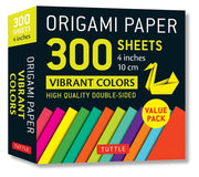 Origami Paper 300 Sheets Vibrant Colors 4 : Tuttle Origami Paper