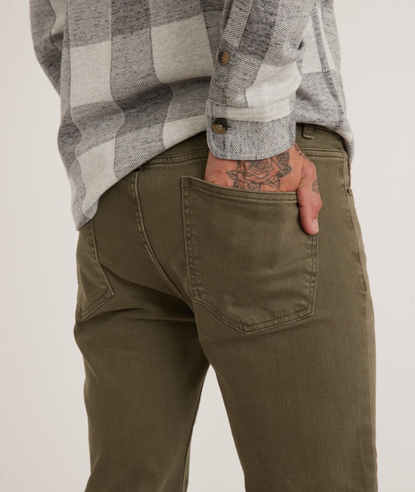 Marine Layer 5 Pocket Pant Slim Fit - Thyme