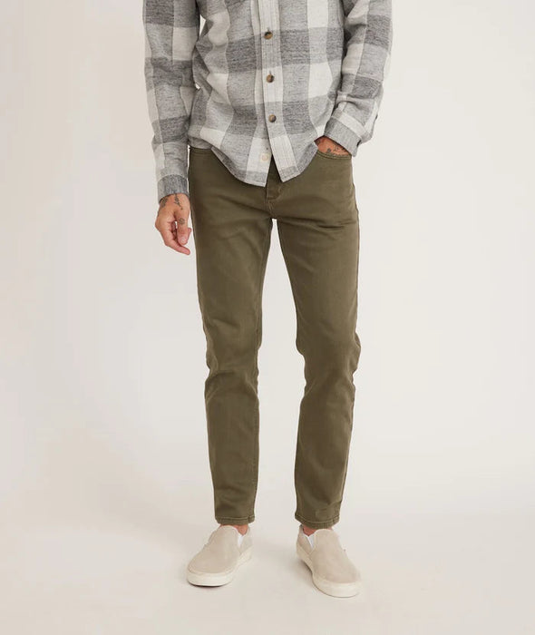 Marine Layer 5 Pocket Pant Slim Fit - Thyme