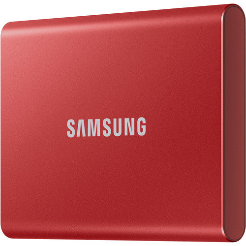Samsung 2TB SSD External Hard Drive - Red - Model MU-PC2T0R/AM by Small Dog Electronics