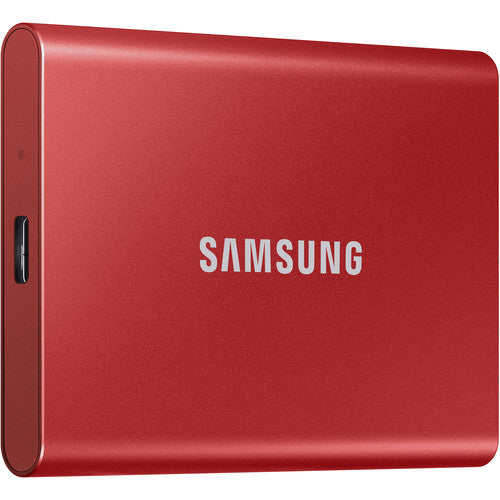 Samsung 2TB SSD External Hard Drive - Red - Model MU-PC2T0R/AM by Small Dog Electronics
