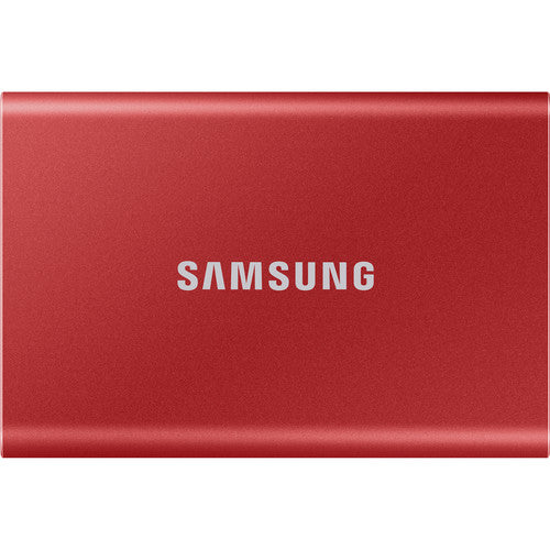 Samsung 2TB SSD External Hard Drive - Red - Model MU-PC2T0R/AM by Small Dog Electronics