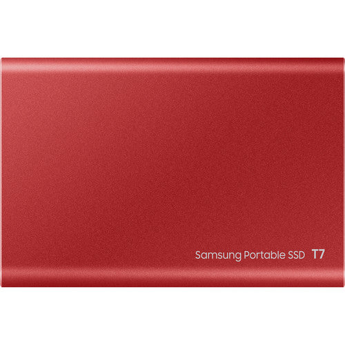 Samsung 2TB SSD External Hard Drive - Red - Model MU-PC2T0R/AM by Small Dog Electronics
