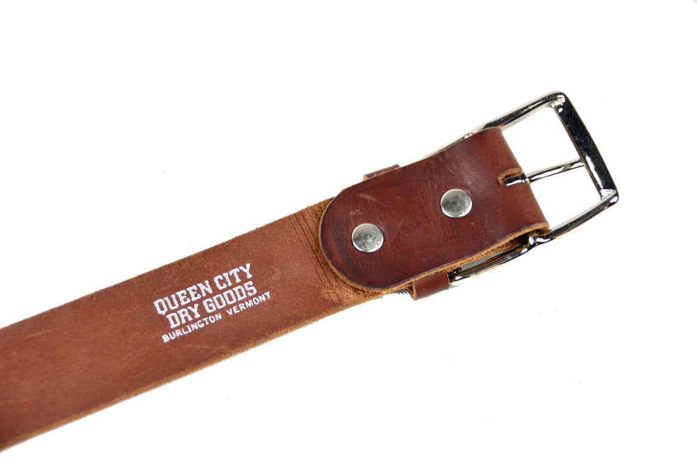 Men's Leather Belt - Size 36 by Queen City Footwear