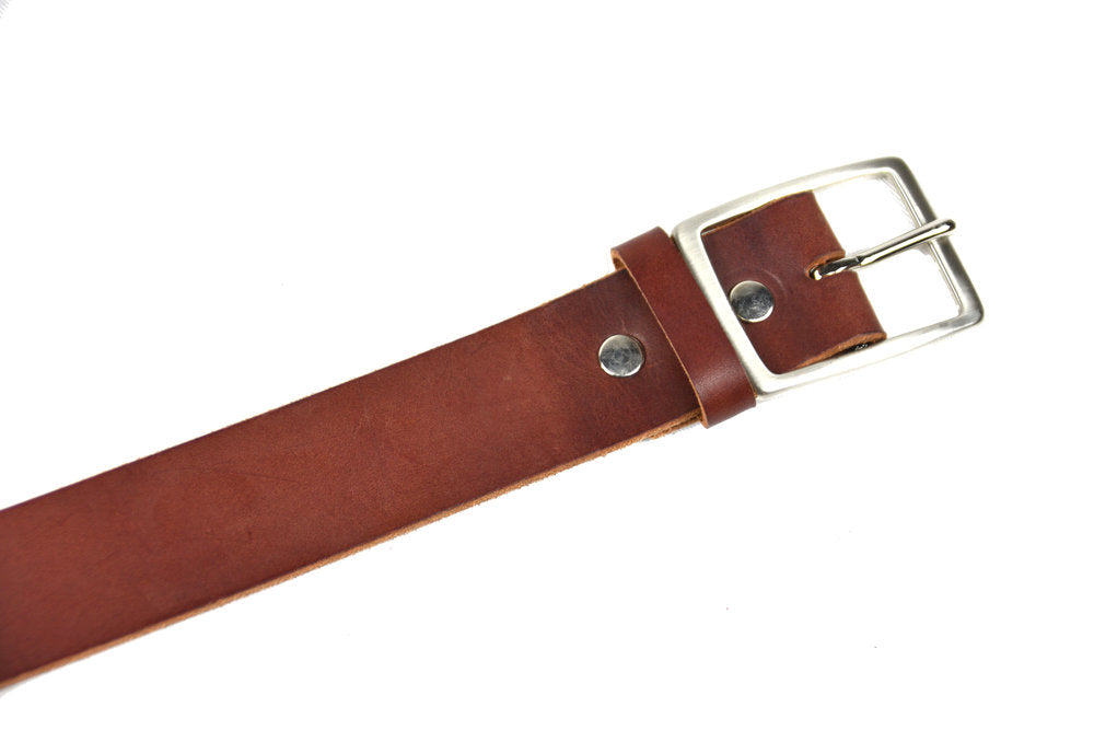 Men's Leather Belt - Size 36 by Queen City Footwear