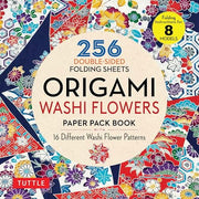 Origami Washi Flowers Paper Pack Book