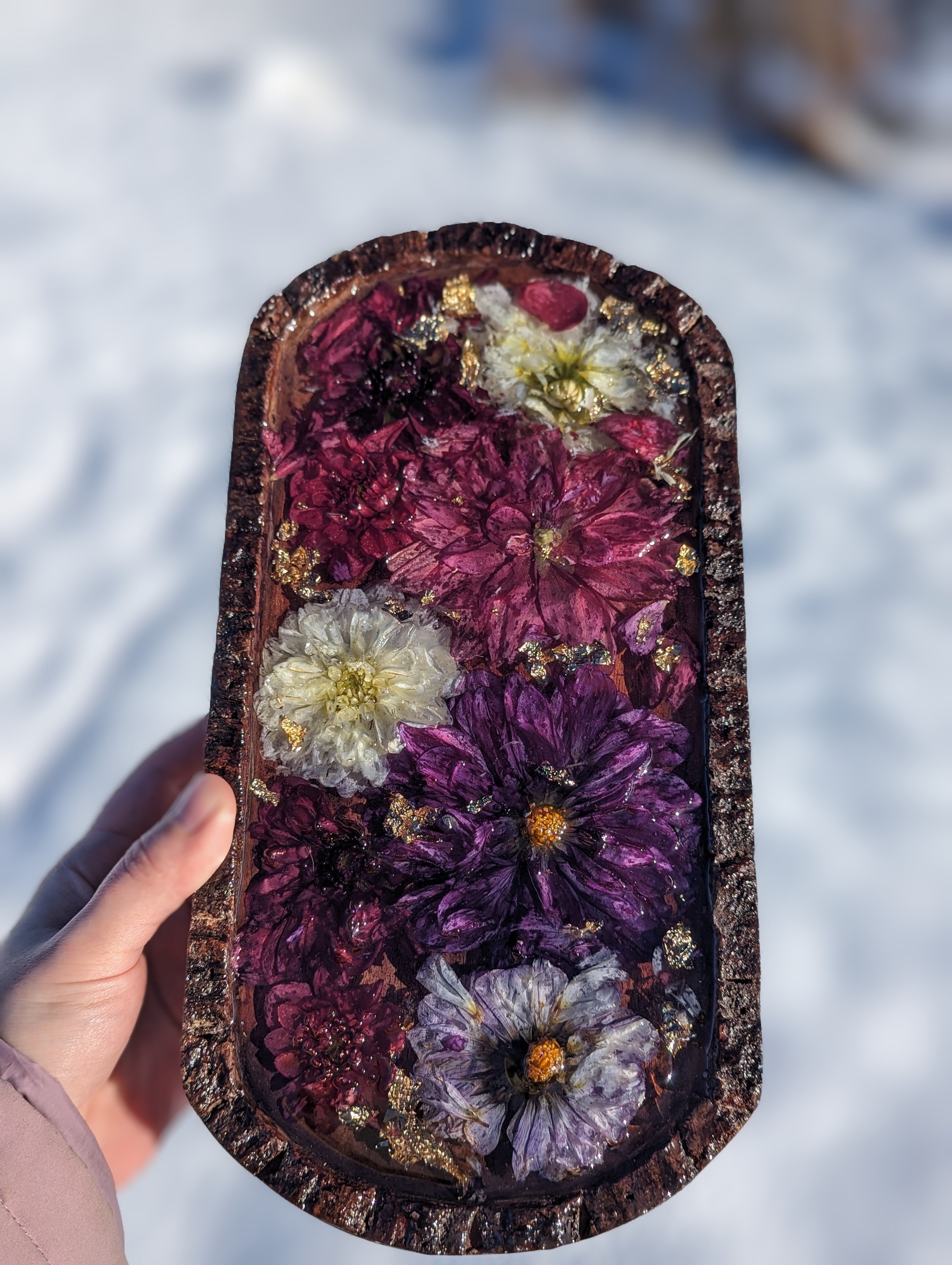 Gloomy Dahilia boat by Imperfect Clay Co.