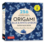 Origami Blue and White Shibori Paper Pack Book