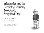 ALEXANDER and the terrible, horrible, no good, ver