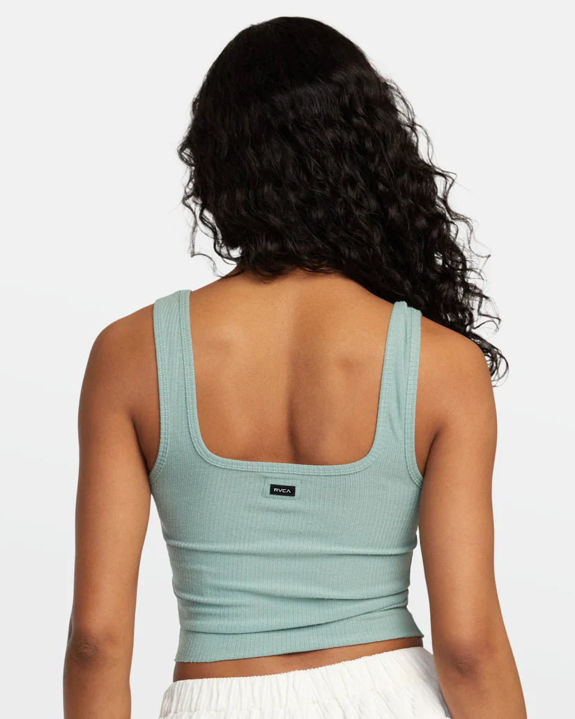 RVCA Slate Tank - Green Haze by Harbour Thread