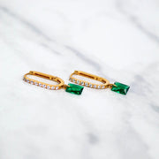 Native Gem Bon Bon Rectangle Huggies - Emerald by Harbour Thread