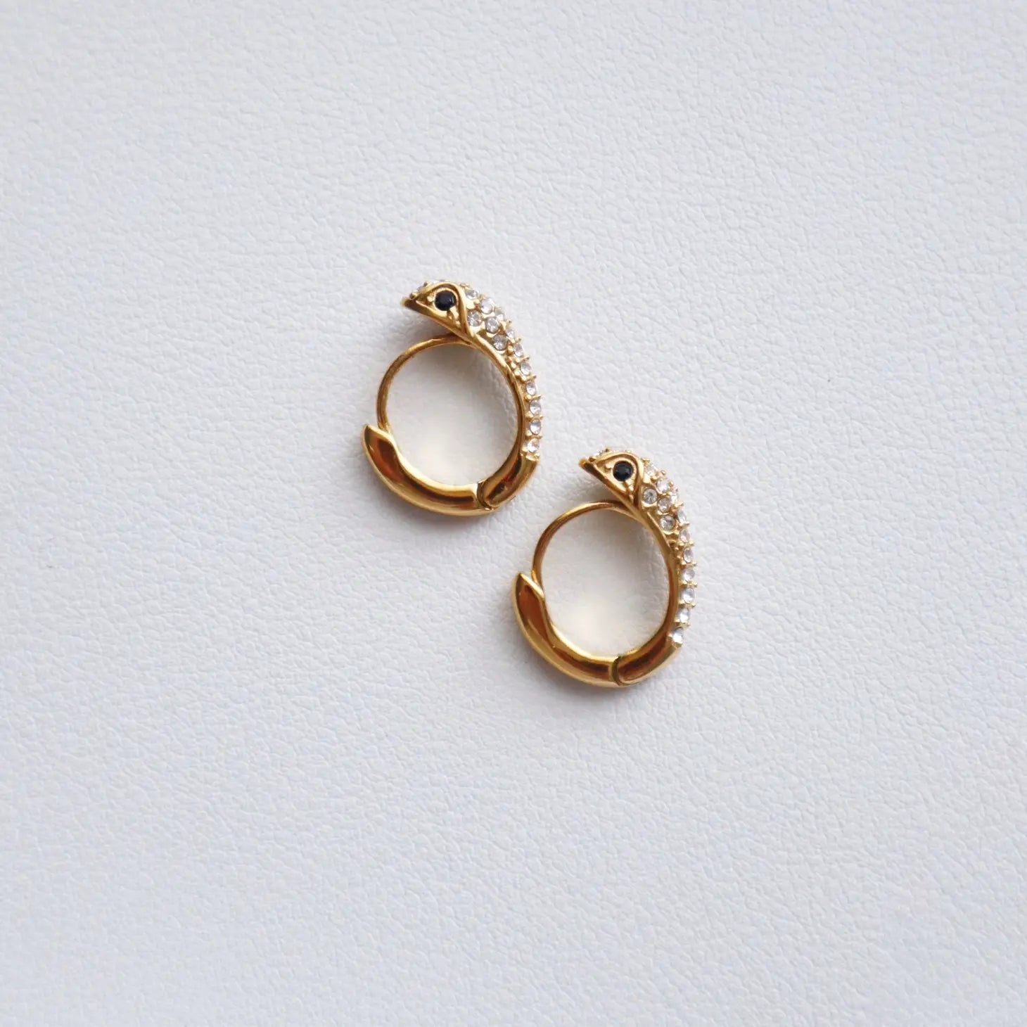 Jessa Jewelry CZ Snake Hoops by Harbour Thread