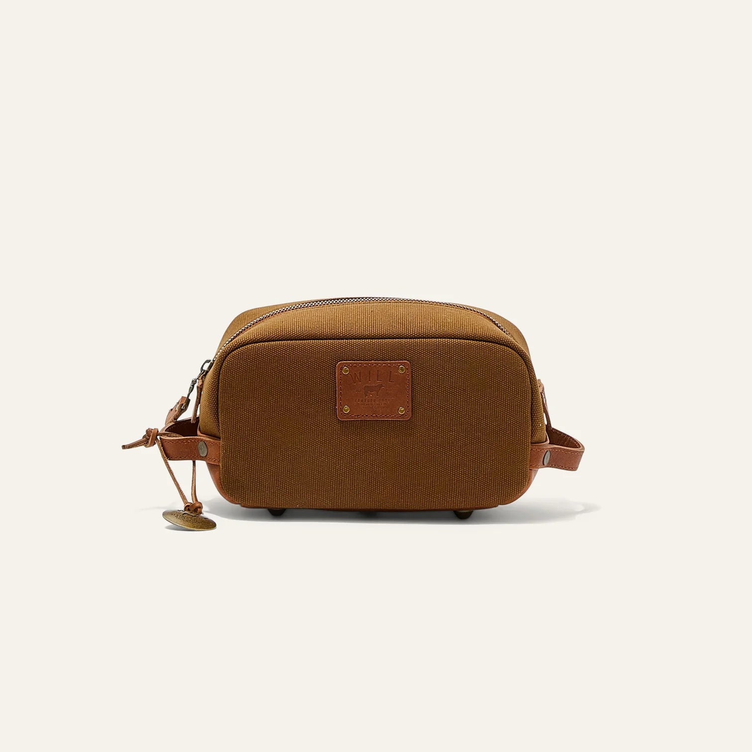 Will Leather Goods Grady Canvas & Leather Travel Kit - Tobacco by Harbour Thread