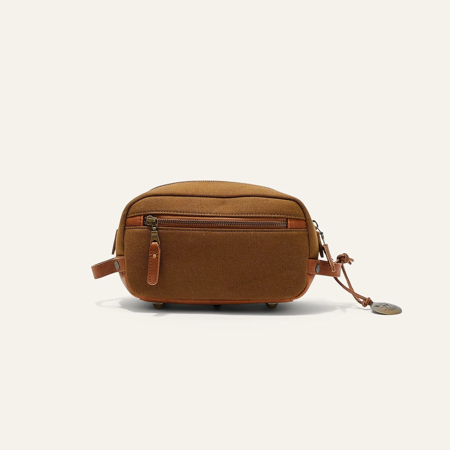 Will Leather Goods Grady Canvas & Leather Travel Kit - Tobacco by Harbour Thread
