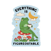Everything is Figureoutable Frog Sticker