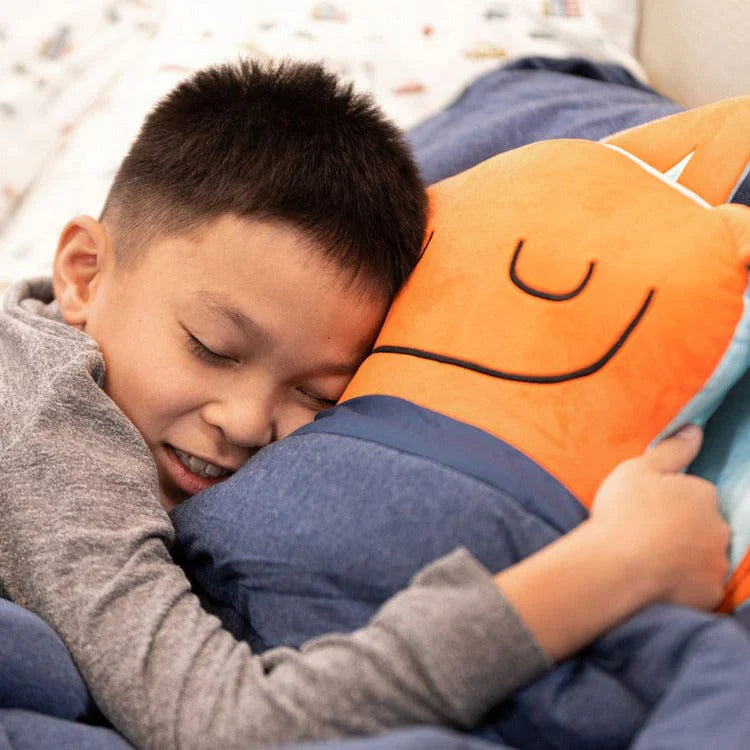 Bumpas Weighted Sensory Plush Zeek Orange & Blue by Homeportonline