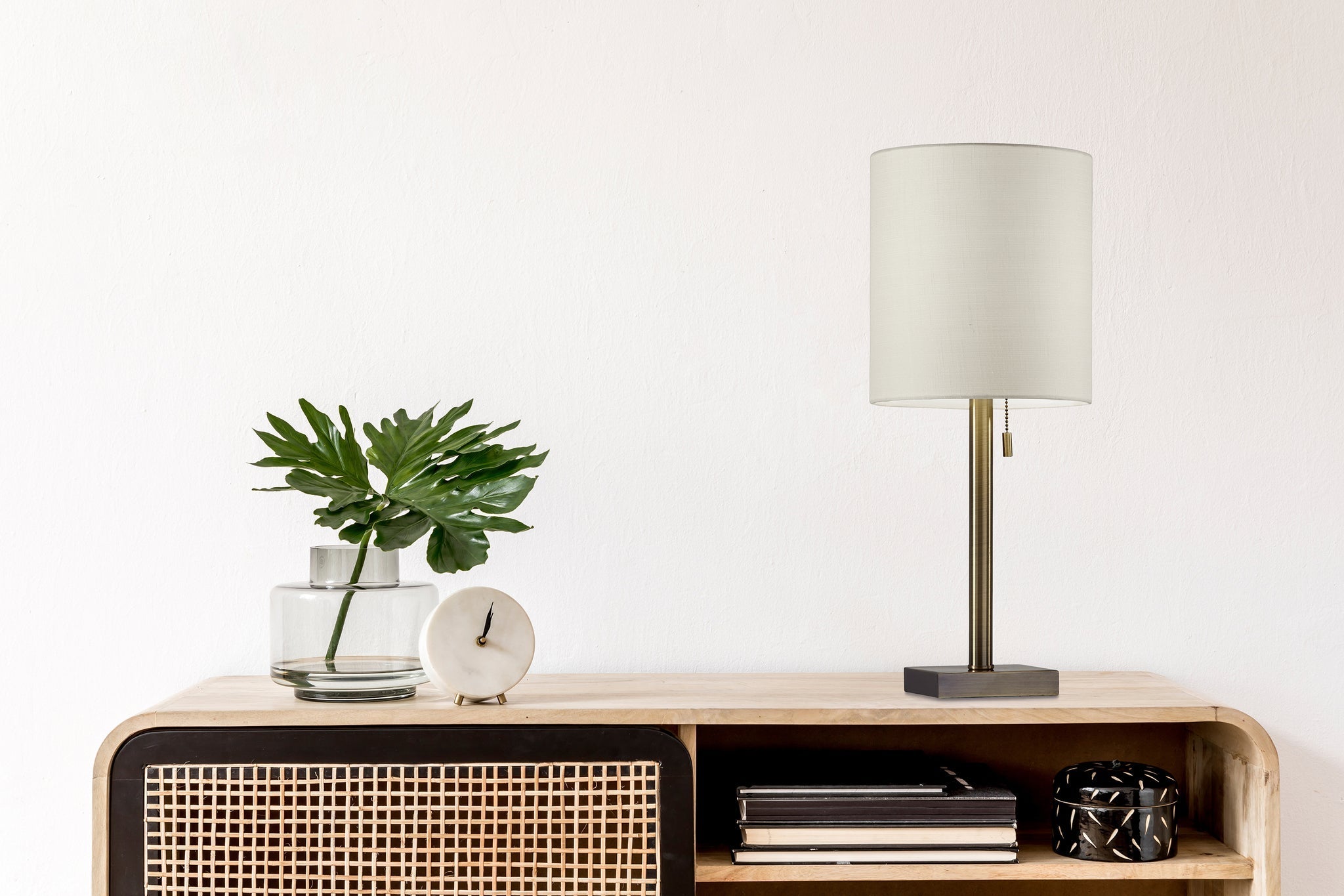 Liam Table Lamp Antique Brass by Homeportonline