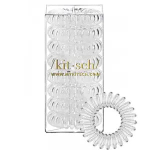 Spiral Hair Ties 8 Pack - Brunette