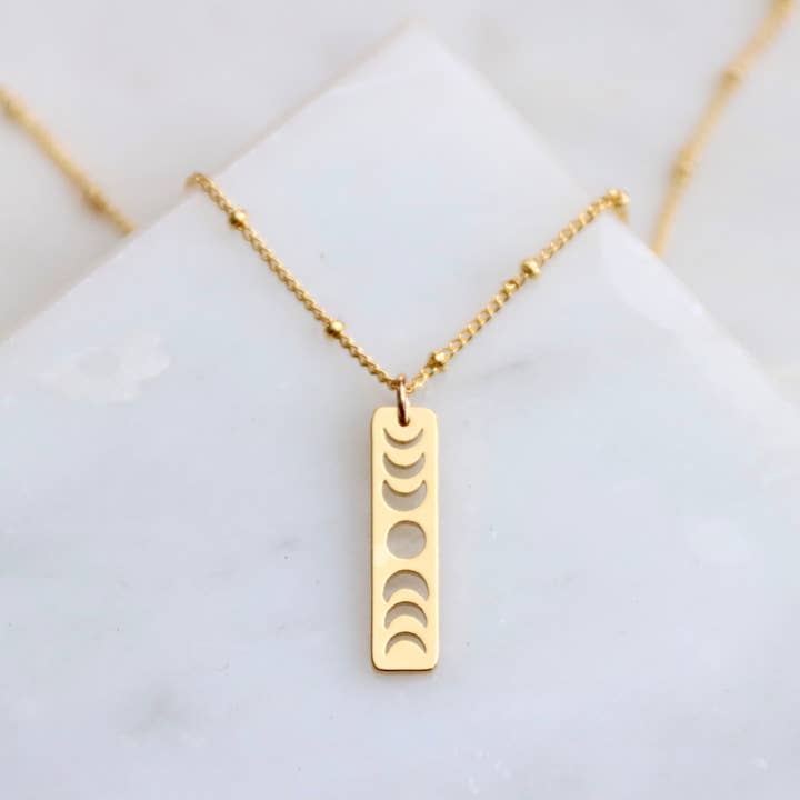 Moon Phase Necklace by Wild Lark
