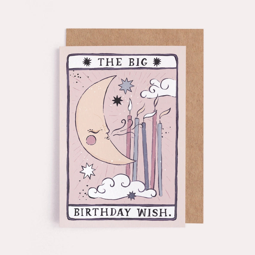 Tarot Moon Birthday Card by Wild Lark