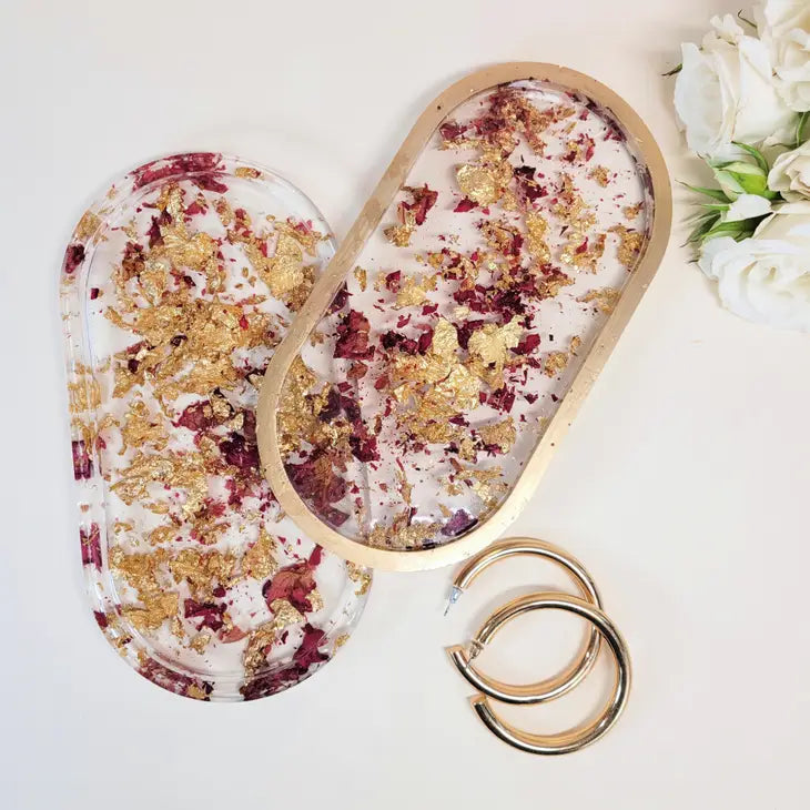 Marble Resin Jewelry Dish Trays by Wild Lark